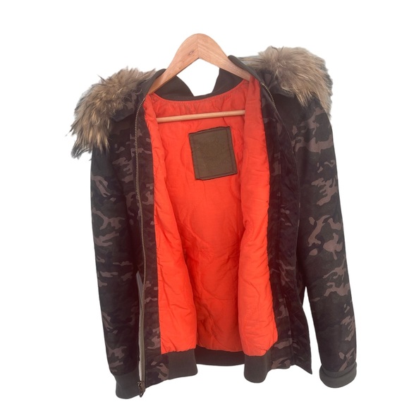 Mr & Mrs Italy Fur Camo Bomber - Picture 3 of 3